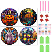 Load image into Gallery viewer, 4pcs Diamond Painting Set - halloween atmosphere (30*30CM)