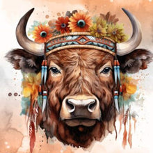 Load image into Gallery viewer, 4pcs Diamond Painting Set - Indian style animals (30*30CM)