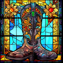 Load image into Gallery viewer, 4pcs Diamond Painting Set - boot glass painting (30*30CM)