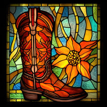 Load image into Gallery viewer, 4pcs Diamond Painting Set - boot glass painting (30*30CM)