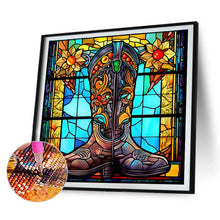 Load image into Gallery viewer, 4pcs Diamond Painting Set - boot glass painting (30*30CM)