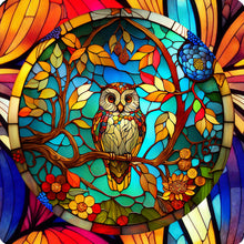 Load image into Gallery viewer, 4pcs Diamond Painting Set - owl glass painting (30*30CM)