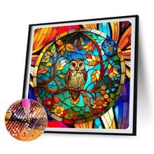 Load image into Gallery viewer, 4pcs Diamond Painting Set - owl glass painting (30*30CM)