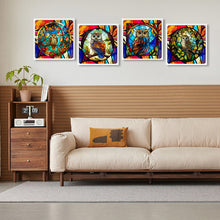 Load image into Gallery viewer, 4pcs Diamond Painting Set - owl glass painting (30*30CM)
