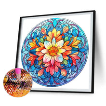 Load image into Gallery viewer, 4pcs Diamond Painting Set - flower glass painting (30*30CM)