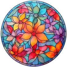 Load image into Gallery viewer, 4pcs Diamond Painting Set - flower glass painting (30*30CM)
