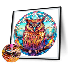 Load image into Gallery viewer, 4pcs Diamond Painting Set - owl glass painting (30*30CM)