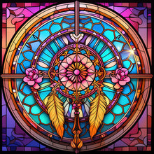Load image into Gallery viewer, 4pcs Diamond Painting Set - dream catcher glass painting (30*30CM)