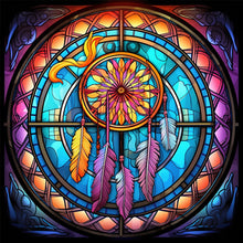 Load image into Gallery viewer, 4pcs Diamond Painting Set - dream catcher glass painting (30*30CM)