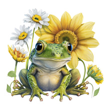 Load image into Gallery viewer, 4pcs Diamond Painting Set - sunflower frog (30*30CM)