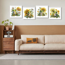 Load image into Gallery viewer, 4pcs Diamond Painting Set - sunflower frog (30*30CM)