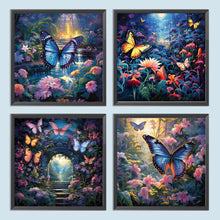 Load image into Gallery viewer, 4pcs Diamond Painting Set - garden butterfly (30*30CM)
