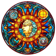 Load image into Gallery viewer, 4pcs Diamond Painting Set - sun and moon glass painting (30*30CM)