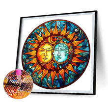Load image into Gallery viewer, 4pcs Diamond Painting Set - sun and moon glass painting (30*30CM)