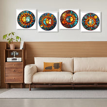 Load image into Gallery viewer, 4pcs Diamond Painting Set - sun and moon glass painting (30*30CM)