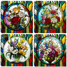 Load image into Gallery viewer, 4pcs Diamond Painting Set - Classical vase glass painting (30*30CM)
