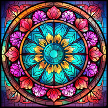 Load image into Gallery viewer, 4pcs Diamond Painting Set - mandala glass painting (30*30CM)