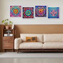 Load image into Gallery viewer, 4pcs Diamond Painting Set - mandala glass painting (30*30CM)
