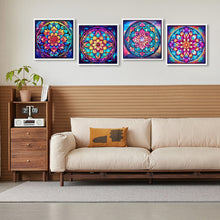 Load image into Gallery viewer, 4pcs Diamond Painting Set - mandala glass painting (30*30CM)