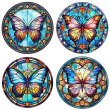 Load image into Gallery viewer, 4pcs Diamond Painting Set - butterfly glass painting (30*30CM)