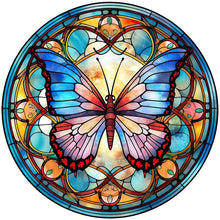 Load image into Gallery viewer, 4pcs Diamond Painting Set - butterfly glass art (30*30CM)
