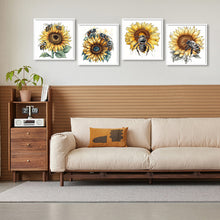 Load image into Gallery viewer, 4pcs Diamond Painting Set - sunflower honey (30*30CM)