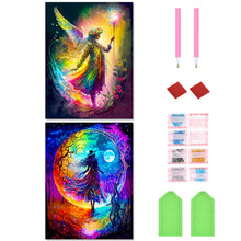 Load image into Gallery viewer, 2pcs Diamond Painting Set - Elves and Witches (30*40CM)