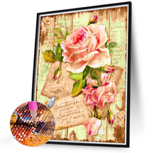 Load image into Gallery viewer, 2pcs Diamond Painting Set - roses and letters (30*40CM)