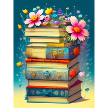 Load image into Gallery viewer, 2pcs Diamond Painting Set - Flowers and books (30*40CM)