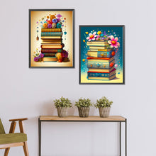 Load image into Gallery viewer, 2pcs Diamond Painting Set - Flowers and books (30*40CM)
