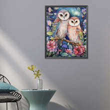 Load image into Gallery viewer, Diamond Painting - Full Round - forest owl (40*50CM)