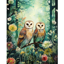Load image into Gallery viewer, Diamond Painting - Full Round - forest owl (40*50CM)