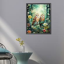 Load image into Gallery viewer, Diamond Painting - Full Round - forest owl (40*50CM)