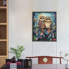 Load image into Gallery viewer, Diamond Painting - Full Round - forest owl (40*50CM)
