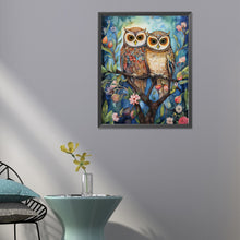 Load image into Gallery viewer, Diamond Painting - Full Round - forest owl (40*50CM)