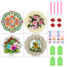 Load image into Gallery viewer, 4pcs Diamond Painting Set - mandala bouquet (30*30CM)