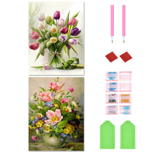 Load image into Gallery viewer, 2pcs Diamond Painting Set - fresh bouquet (30*40CM)