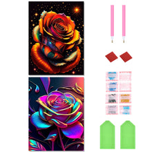 Load image into Gallery viewer, 2pcs Diamond Painting Set - glitter rose (30*40CM)