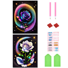 Load image into Gallery viewer, 2pcs Diamond Painting Set - glitter rose (30*40CM)