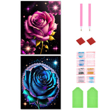 Load image into Gallery viewer, 2pcs Diamond Painting Set - glitter rose (30*40CM)