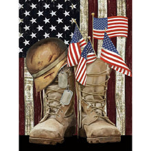 Load image into Gallery viewer, 2pcs Diamond Painting Set - military boots (30*40CM)