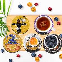 Load image into Gallery viewer, 8PCS Diamond Painting Art Coaster Kit Flower Bird Christmas Gnome Winter Snowman