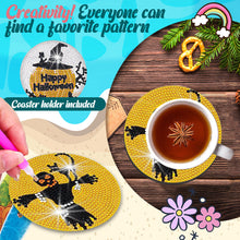 Load image into Gallery viewer, 8PCS Diamond Painting Art Coaster Kit Flower Bird Christmas Gnome Winter Snowman