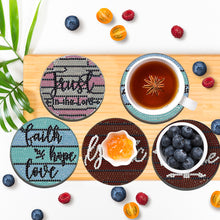 Load image into Gallery viewer, 8PCS Diamond Painting Art Coaster Kit Flower Bird Christmas Gnome Winter Snowman