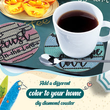 Load image into Gallery viewer, 8PCS Diamond Painting Art Coaster Kit Flower Bird Christmas Gnome Winter Snowman