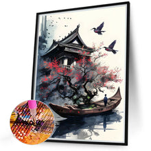 Load image into Gallery viewer, 2pcs Diamond Painting Set - Ink landscape architecture (30*40CM)