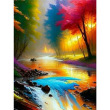 Load image into Gallery viewer, 2pcs Diamond Painting Set - colorful landscape (30*40CM)