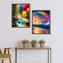 Load image into Gallery viewer, 2pcs Diamond Painting Set - colorful landscape (30*40CM)