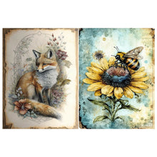 Load image into Gallery viewer, 2pcs Diamond Painting Set - Yellowed Diary of Animals (30*40CM)