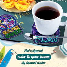 Load image into Gallery viewer, 8/10PCS Diamond Painting Art Coaster Kit Halloween Cat Autumn Hot Cocoa Nativity